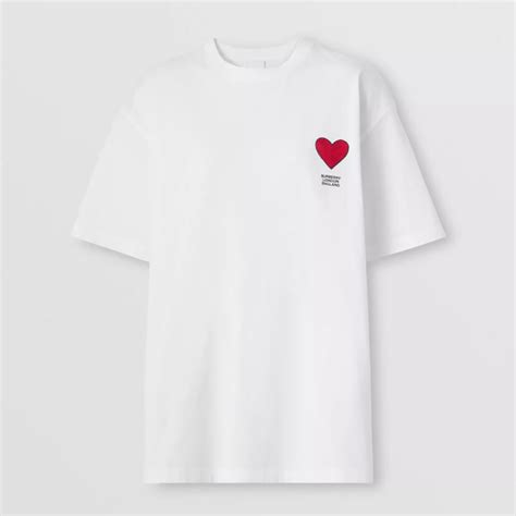 burberry heart t shirt|burberry signatures for men.